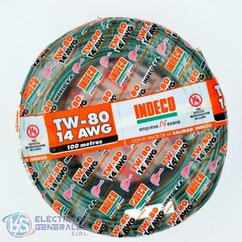 CONDUCTOR ELECTRICO 7 HILIOS TW N° 14 AWG INDECO