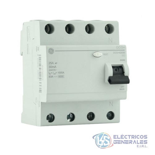 INTERRUPTOR DIFERENCIAL 3P 25-40-63AMP 30MA GENERAL ELECTRIC