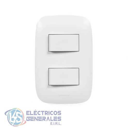 INTERRUPTOR UNIPOLAR DOBLE 10A-250V DOMINO SENCIA BTICINO