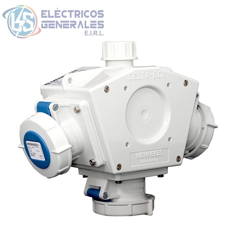 TOMACORRIENTE TRIPLE AEREO (PULPO) 16A 2P+T 250V AZUL 6H MENNEKES